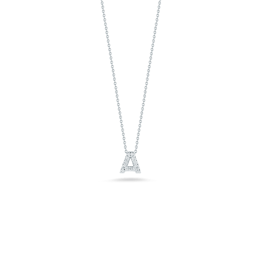 Love Letter A Pendant with Diamonds