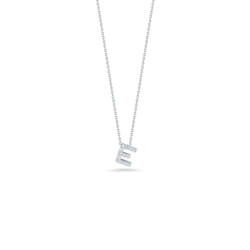 Love Letter 'E' Pendant with Diamonds