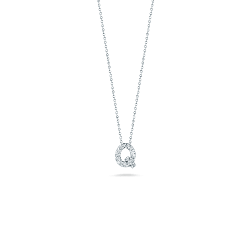 Love Letter 'Q' Pendant with Diamonds