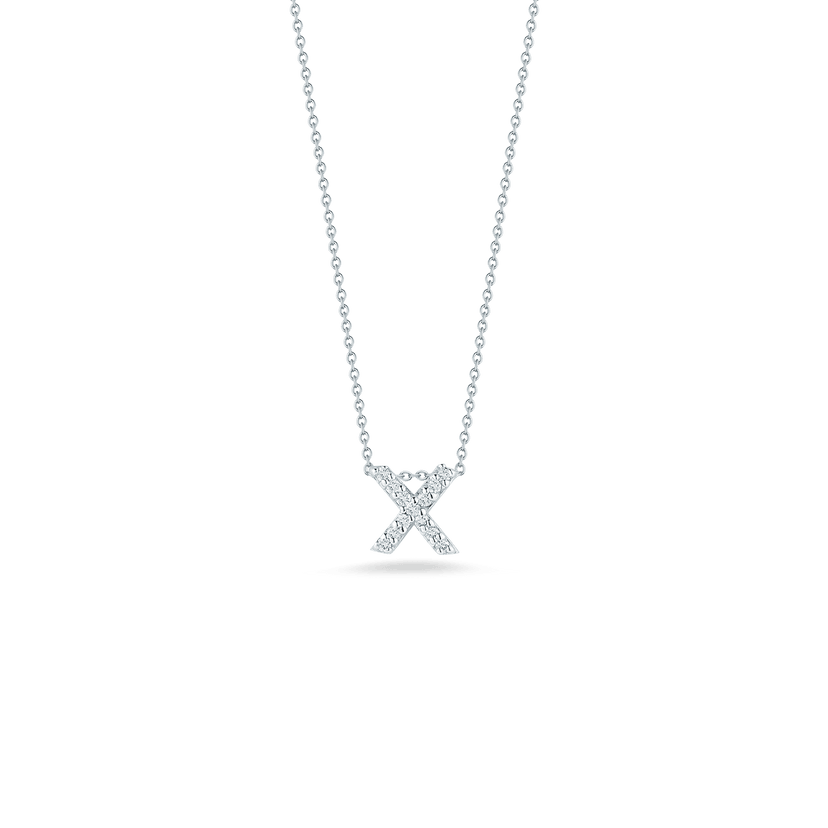 Love Letter 'X' Pendant with Diamonds