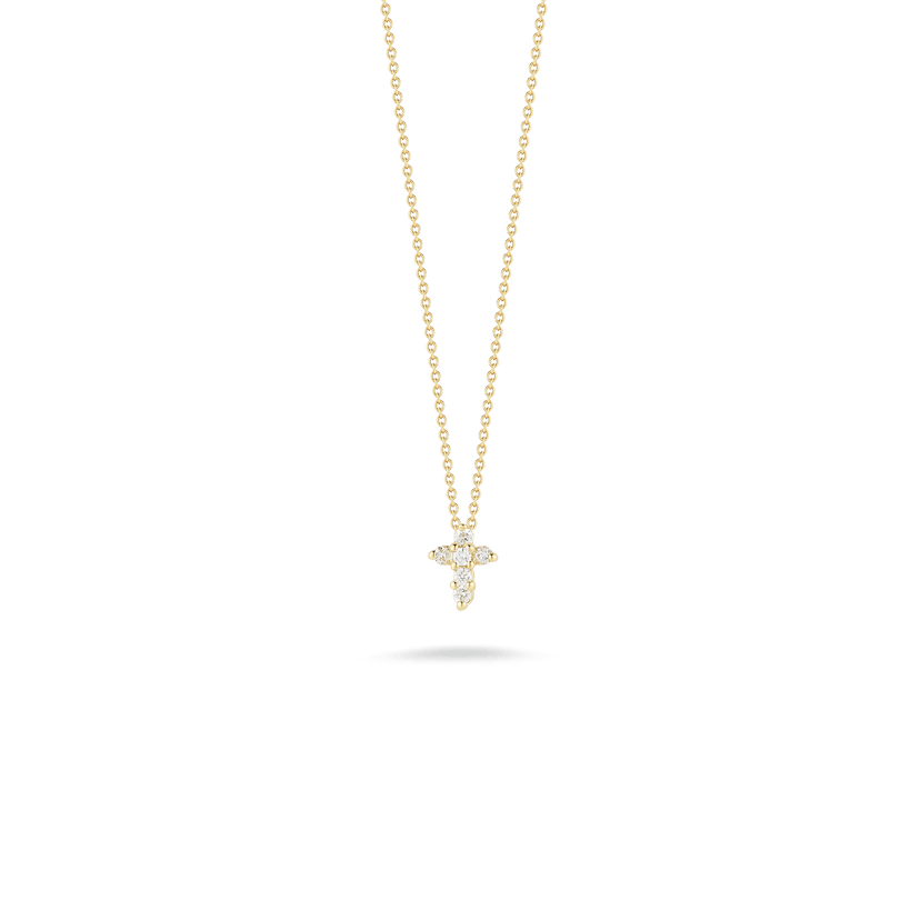 Baby Cross Pendant with Diamonds