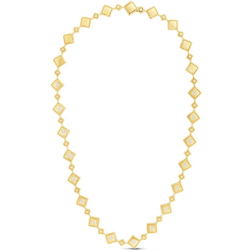 Yellow Gold Palazzo Ducale Diamond Accent Satin Collar
