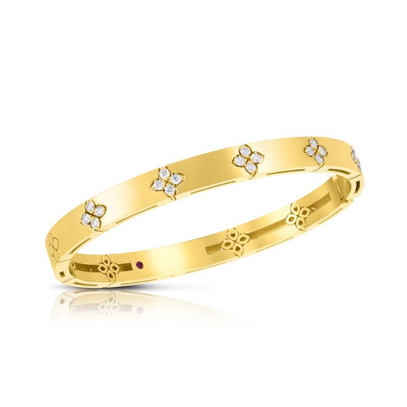 18k Yellow Gold Verona Narrow Width Bangle