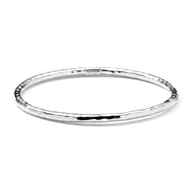 Sterling Silver Hammered Bangle