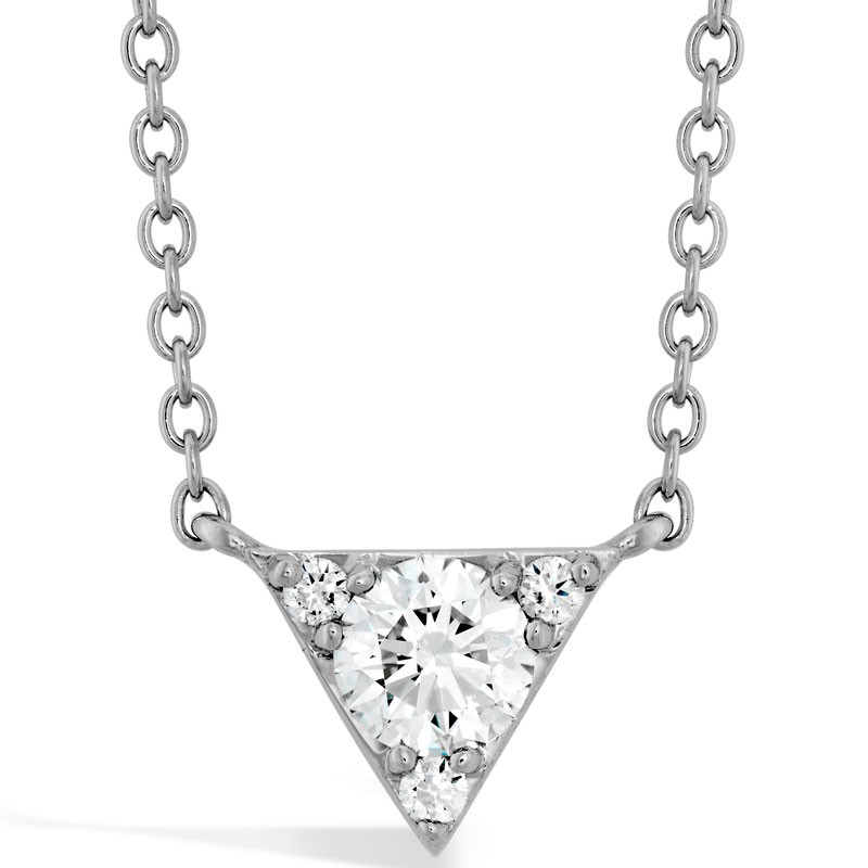 Triplicity Triangle Pendant Necklace