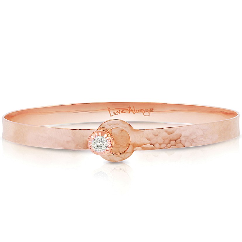 14k Rose Gold Love Always Bracelet