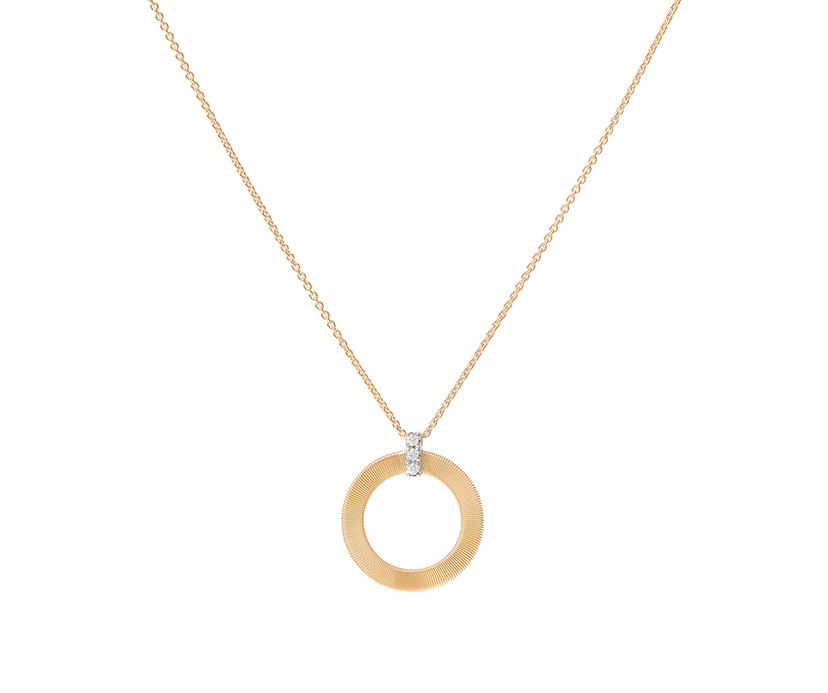 18K Yellow Gold Pendant With Diamonds
