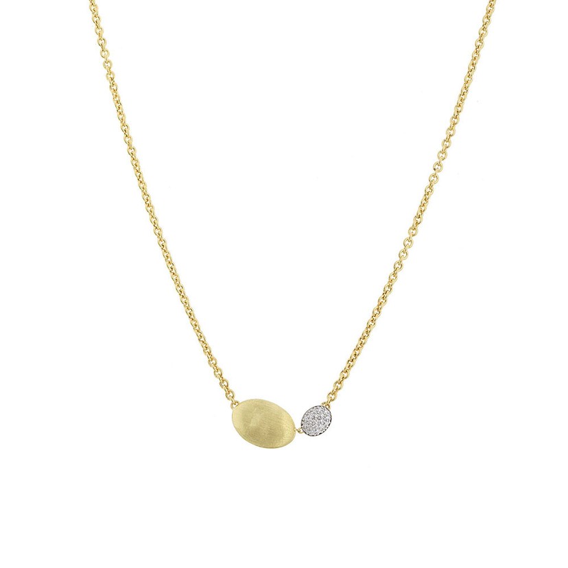 Siviglia Grande Yellow Gold and Diamond Pendant