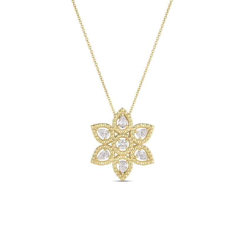 18K Yellow Gold Dolcetto Diamond Star Necklace