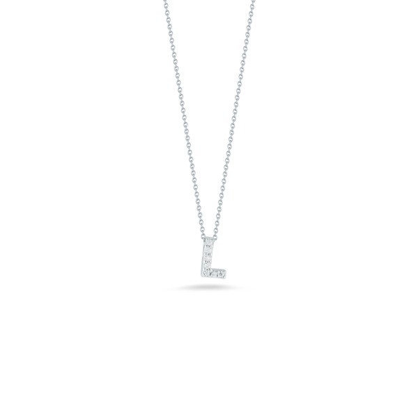 Love Letter 'L' Pendant With Diamonds