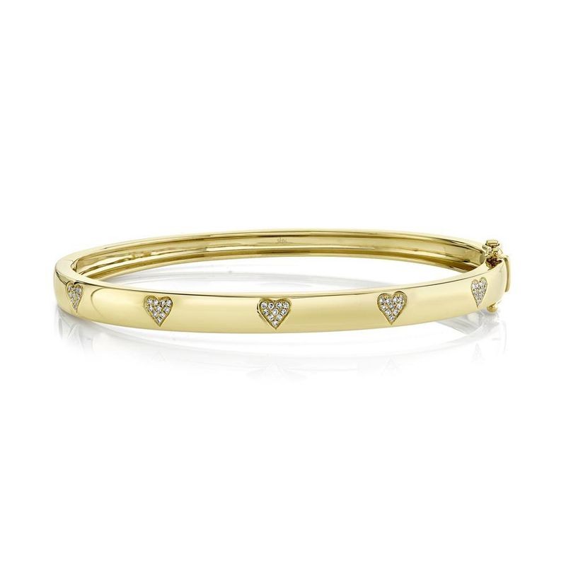 Hearts Bangle Bracelet