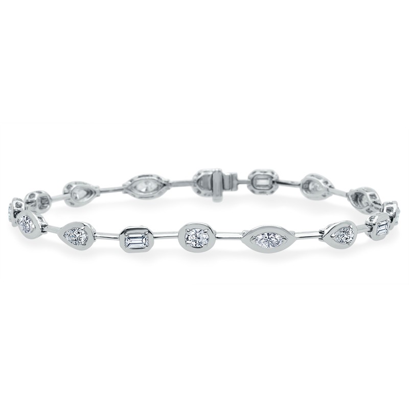 18k White Gold Diamond Bracelet