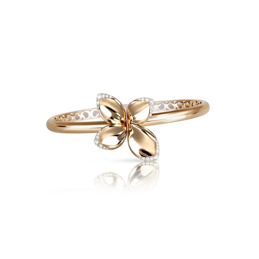 18K Rose Gold Giardini Segreti Small Flower Bracelet 