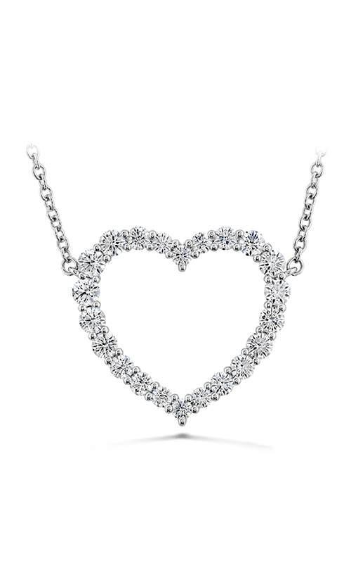 18k White Gold Signature Large Heart Necklace
