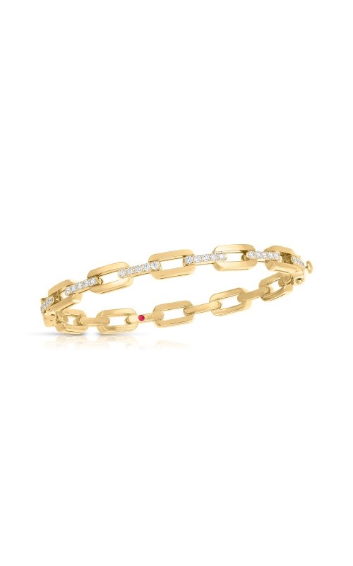 18k Yellow Gold Navarra Diamond Bangle