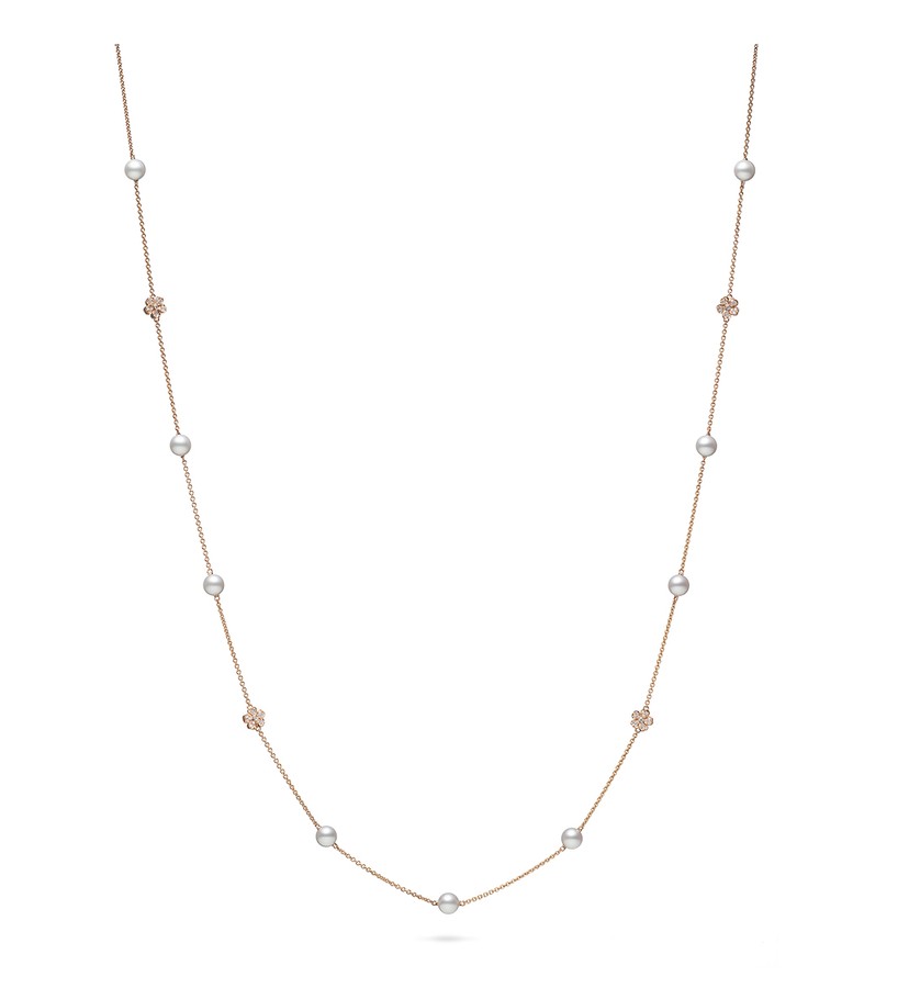 18K Rose Gold Cherry Blossom Necklace