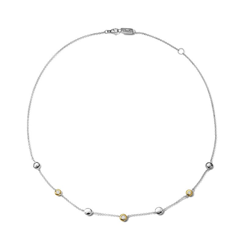 Two Tone Stardust Diamond Necklace