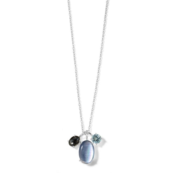 Sterling Silver Rock Candy Multi Color Necklace